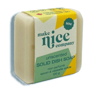 Make Nice Co., Solid Dish Soap Block - HALF unscented