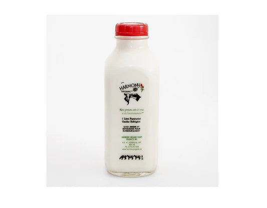 Harmony 3.8% Milk, 1L GLASS Bottle