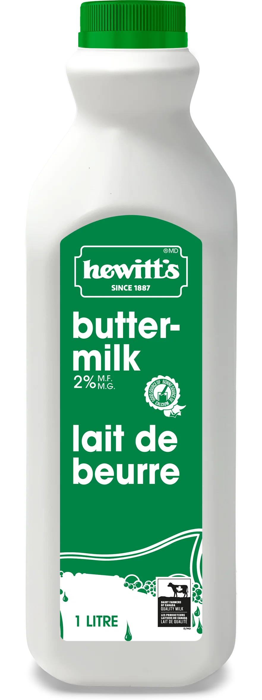 Hewitt's Dairy 2% Buttermilk, 1L