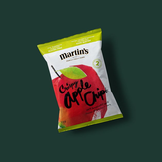 MARTINS APPLE CHIPS, NOTHIN BUT APPLE 22G