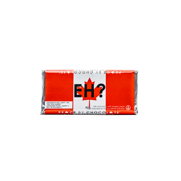 PEACE by Chocolate, CANADA Bar 92g - Milk Chocolate with Maple Cream