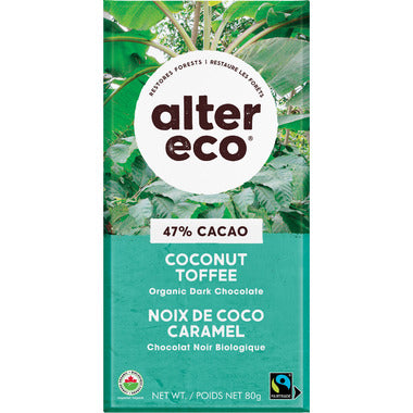 Alter Eco Chocolate, Coconut Toffee