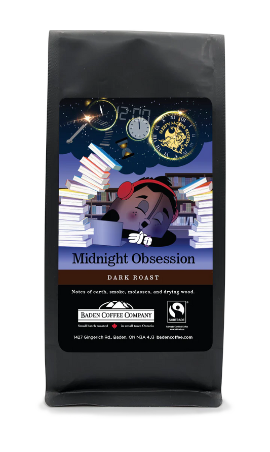 Midnight Obsession, Dark Roast 1lb ground Coffee
