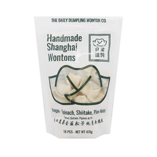 Daily Dumpling Wonton Co, VEGAN Spinach, Shiitake & Pine Nuts