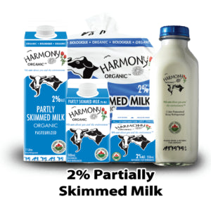 Harmony 2% Milk, 1L GLASS Bottle