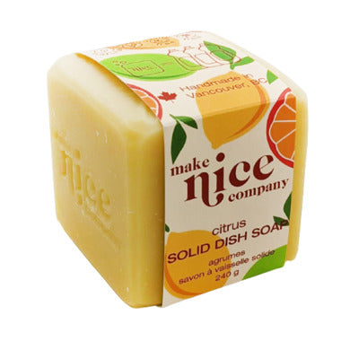 Make Nice Co., Solid Dish Soap Block - Citrus