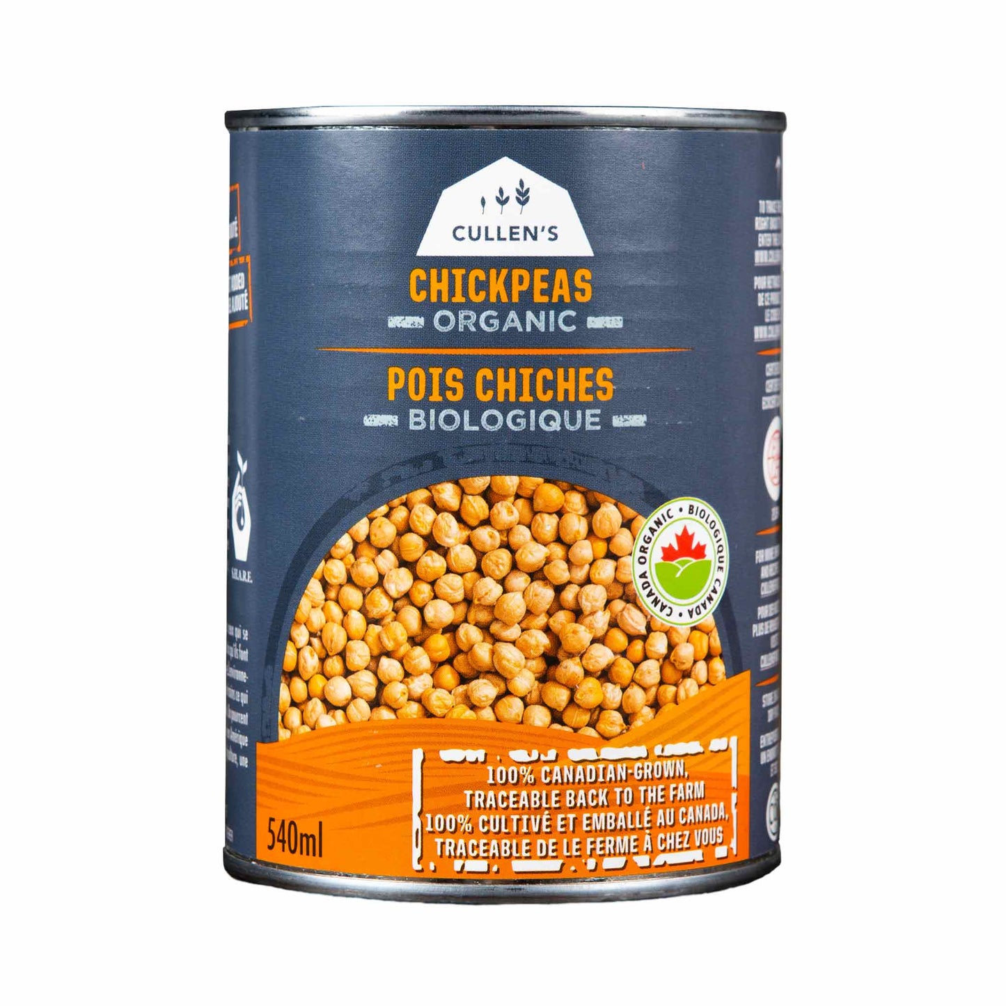 Cullen's Organics, Canned Chickpeas 540ml