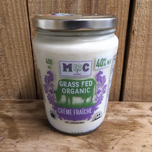 MC Dairy Organic, Grass Fed CREME FRAICHE 40%