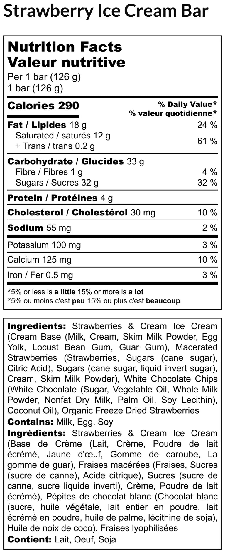 Four All Ice Cream BARS, Strawberry