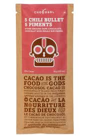Chocosol 5 Chili Bullet Chocolate Bar