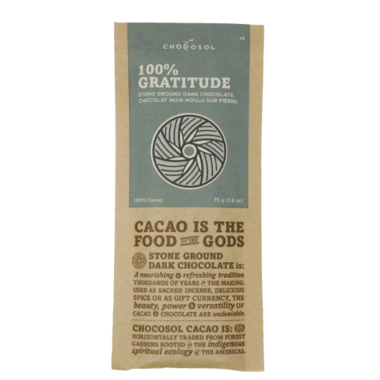 Chocosol Gratitude Chocolate Bar