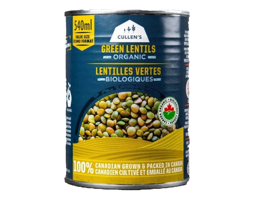 Cullen's Organics Canned Green Lentils 540ml