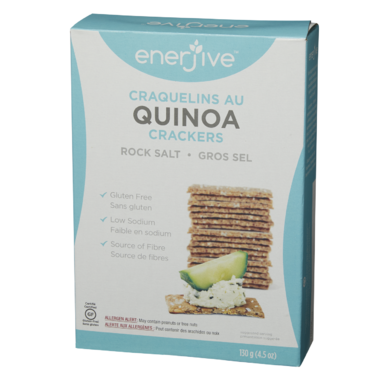 Enerjive Quinoa Crackers, Rock Salt