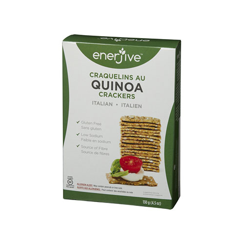 Enerjive Quinoa Crackers, Italian