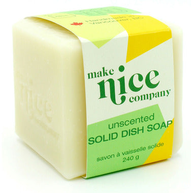 Make Nice Co., Solid Dish Soap Block - UNSCENTED
