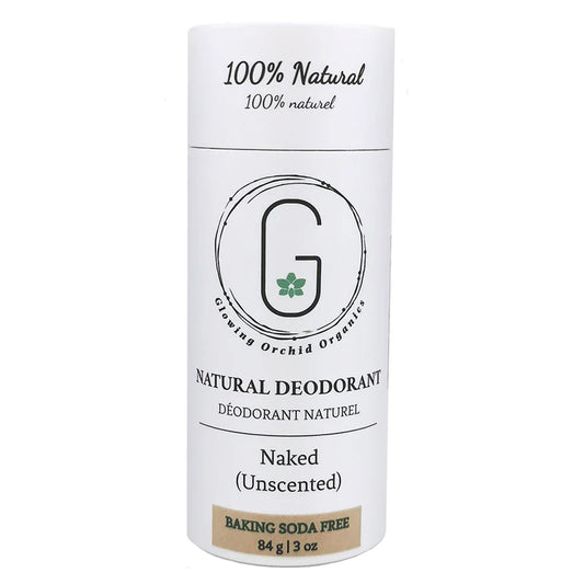 Glowing Orchid Deodorant, Naked (unscented), BAKING SODA FREE