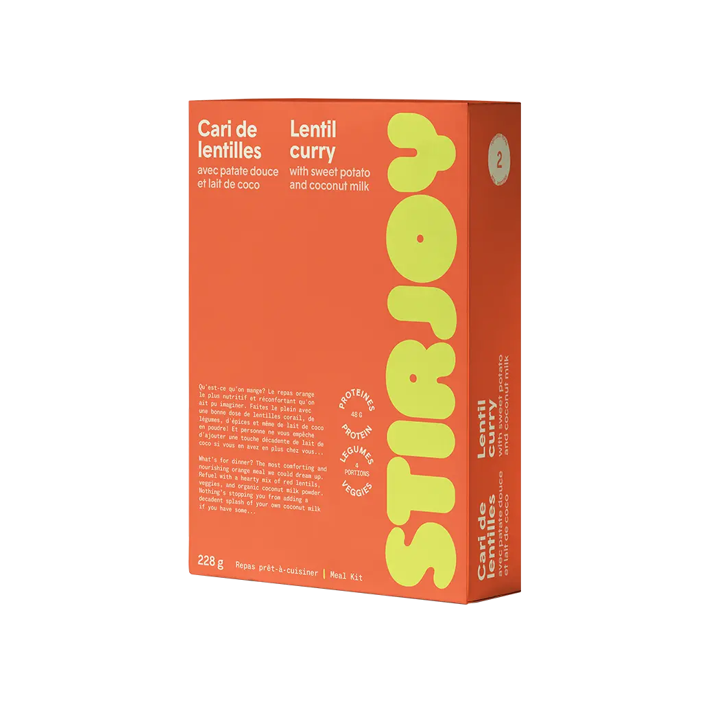 STIRJOY, Lentil Curry with Sweet Potato & Coconut