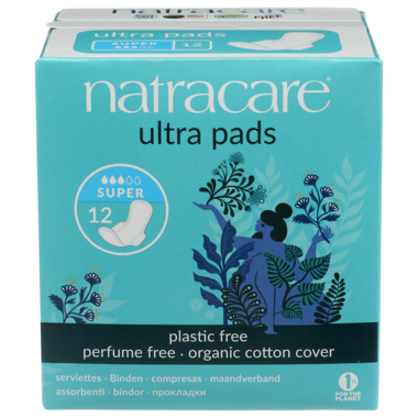 Natracare Ultra Pads, SUPER 12ct