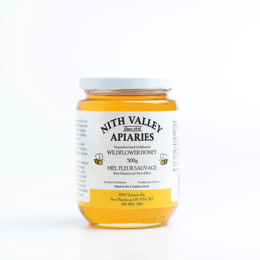Nith Valley Apiaries RAW Wildflower Honey, 500g Jar