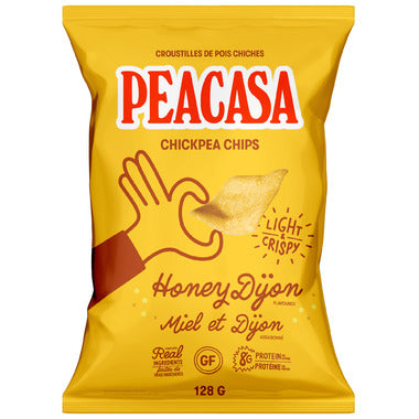 PEACASA Chickpea Chips, Honey Mustard - 128g