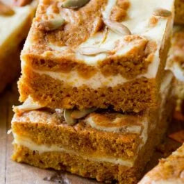 Pumpkin Cheesecake Blondie