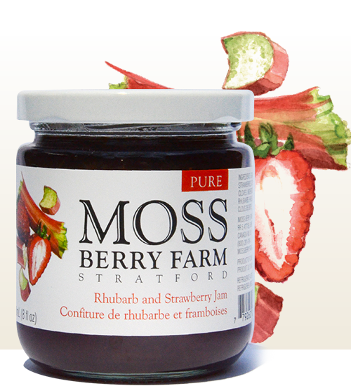 Mossberry  Strawberry-Rhubarb Jam