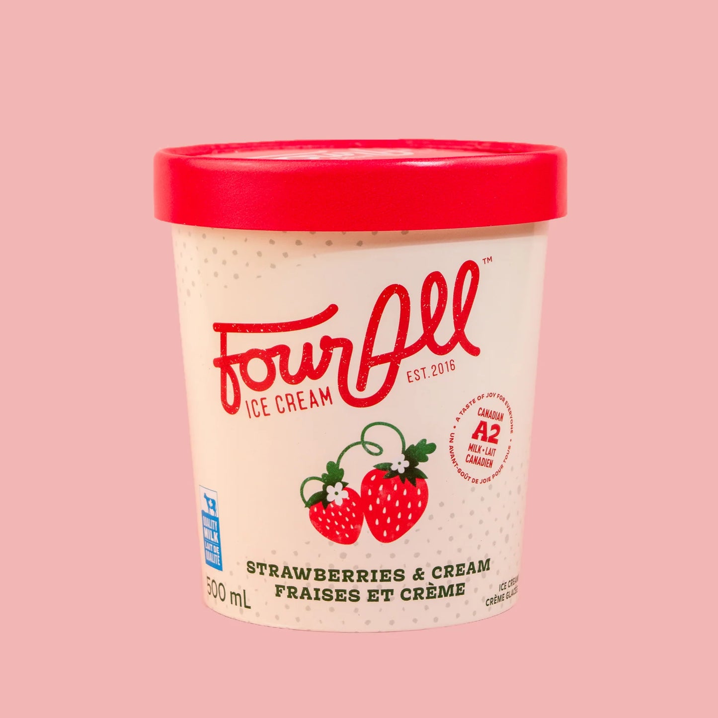 Four All Ice Cream, Strawberries & Cream