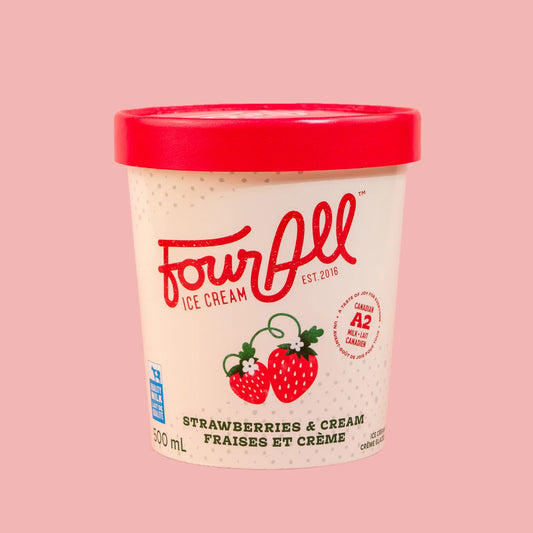Four All Ice Cream, Strawberries & Cream